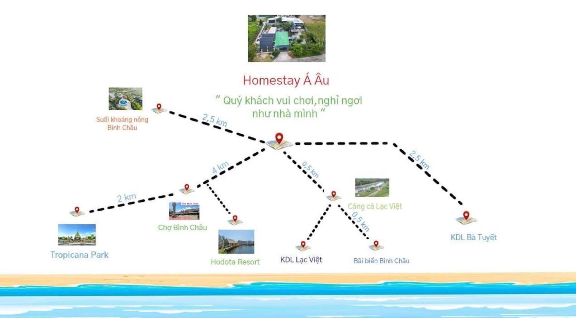 Homestay A Au Family Binh Chau Esterno foto